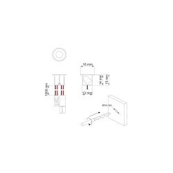 Interruptor dimmer W01 12V 3A IP20
