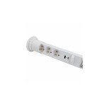 Tomada LIFTBOX com usb - 3 Tomadas + 2 Usb