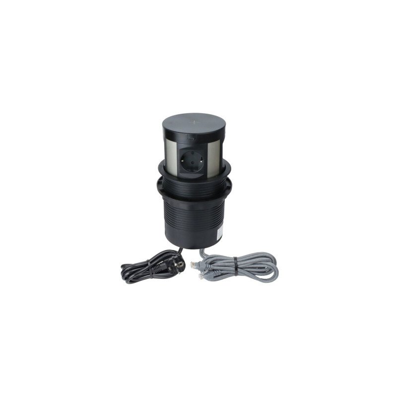 Tomada MULTIBOX - 4 Tomadas + 2 USB + 2 RJ45