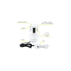 Tomada MULTIBOX - 4 Tomadas + 2 USB + 2 RJ45