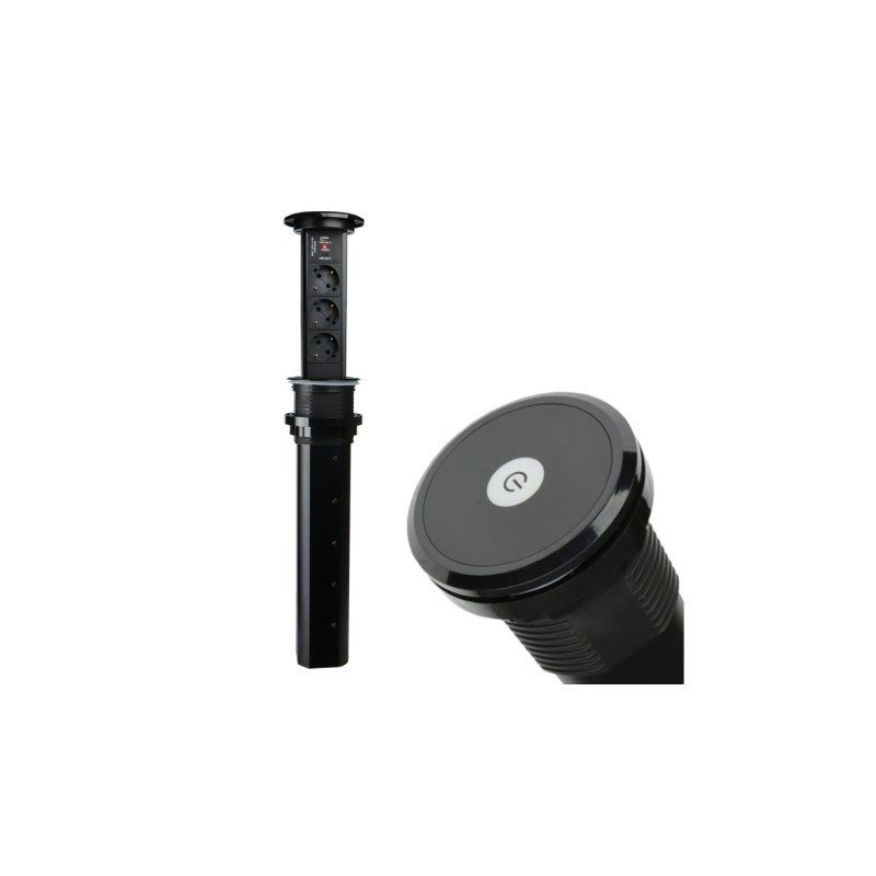 Tomada LIFTBOX Automatica - 3 Tomadas + 2 USB