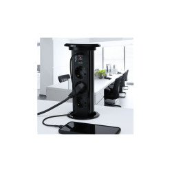 Tomada LIFTBOX Automatica - 3 Tomadas + 2 USB